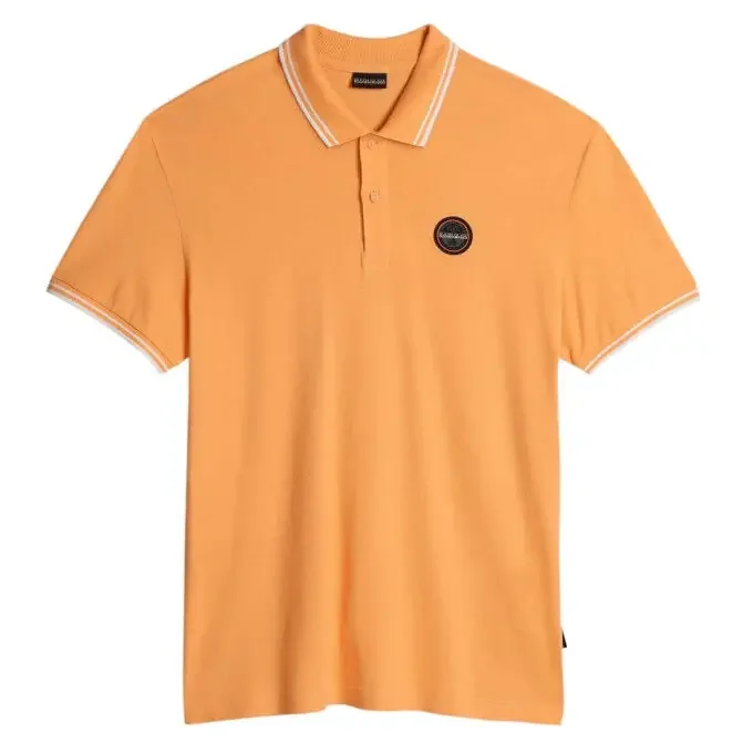 Polo Napapijri E-MACAS SS A57 Orange Mock En Vogue