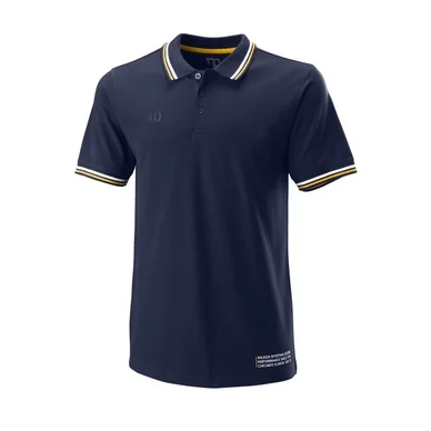 Polo Wilson Homme Since 1914 Pique Polo Bleu Marine