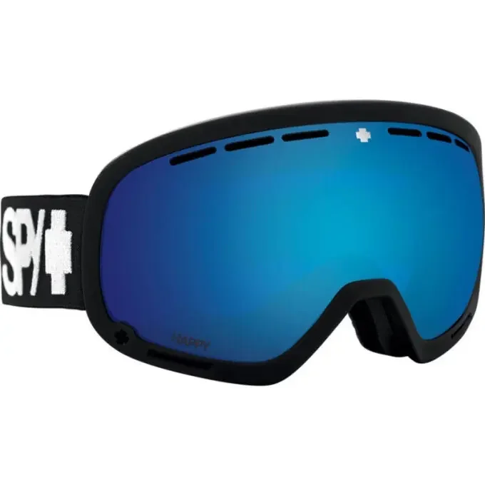 Premium Masque de ski Spy MARSHALL MATTE BLACK HAPPY ML ROSE DARK BLUE SPECTRA MIRROR