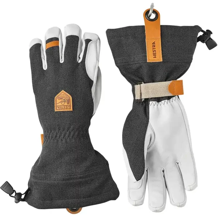 Prix Bas Hestra Army Leather Patrol Gauntlet, gants de ski, gris foncé