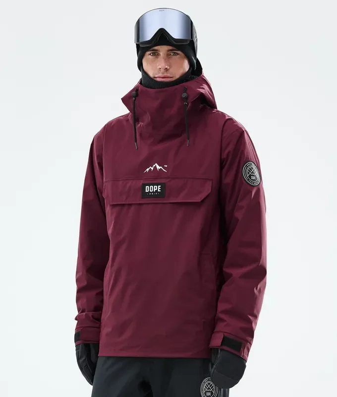 Prix Cassé Dope Blizzard Veste Snowboard Homme Burgundy