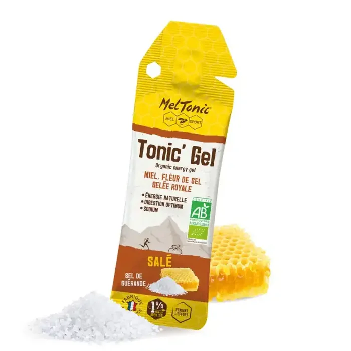 Prix Promo Gel énergétique Salé bio Miel fleur de sel gelée royale Meltonic