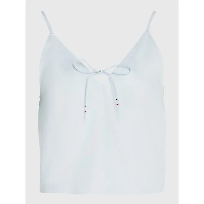 Prix Promo Haut Tommy Hilfiger POPLIN STRAPPY Shimmering Blue