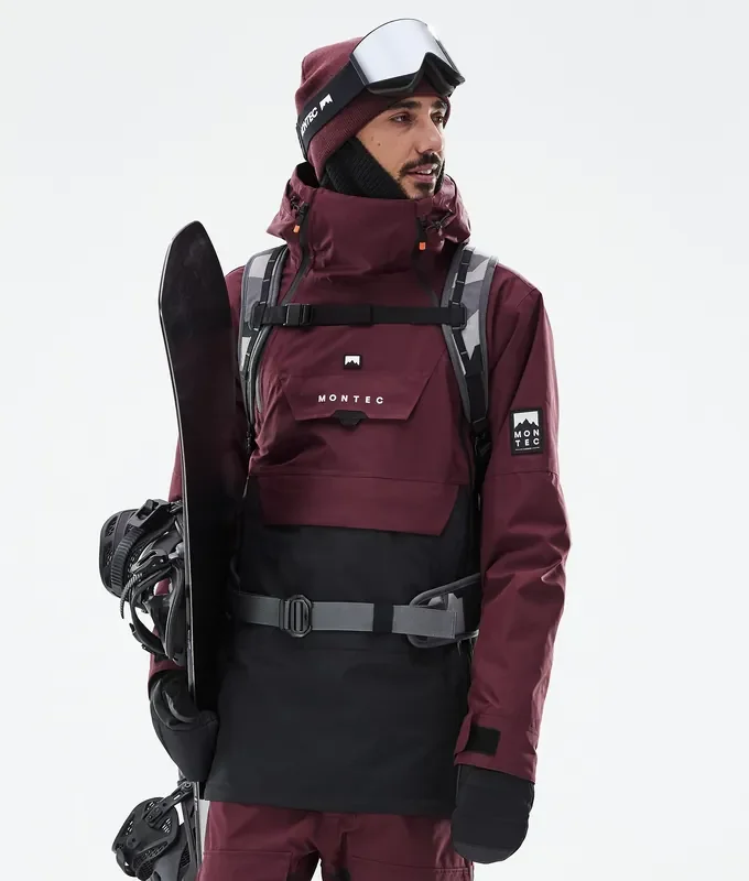Prix Promo Montec Doom Veste Snowboard Homme Burgundy/Black