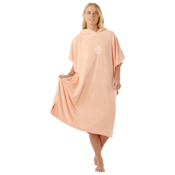 Promotion Saisonnière Poncho rip curl classic surf hooded towel bright peach