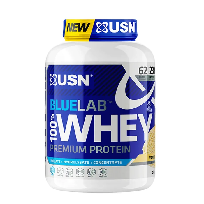 Protéine vanille USN Nutrition Blue Lab 100 % Whey [Taille 2 kg]