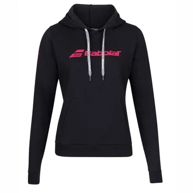 Pull Babolat Women Exercise Hood Sweat Black Black