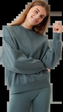 Pull Björn Borg Femme Studio Oversized Crew Balsam Green