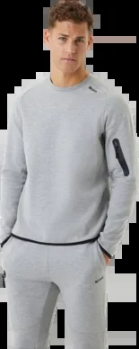 Pull Björn Borg Homme Borg Tech Sweat Crew Light Grey Melange