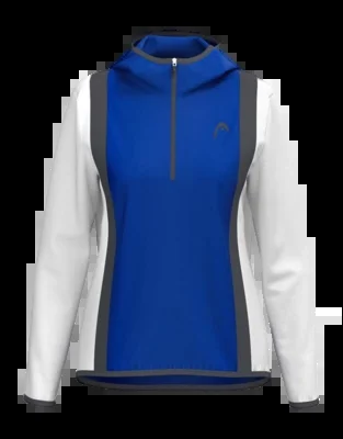 Pull de Tennis Head Femme Club 25 Tech Hoodie Royal White