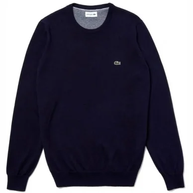 Pull Lacoste Men AH3467 Sweater Crew Neck Navy Blue