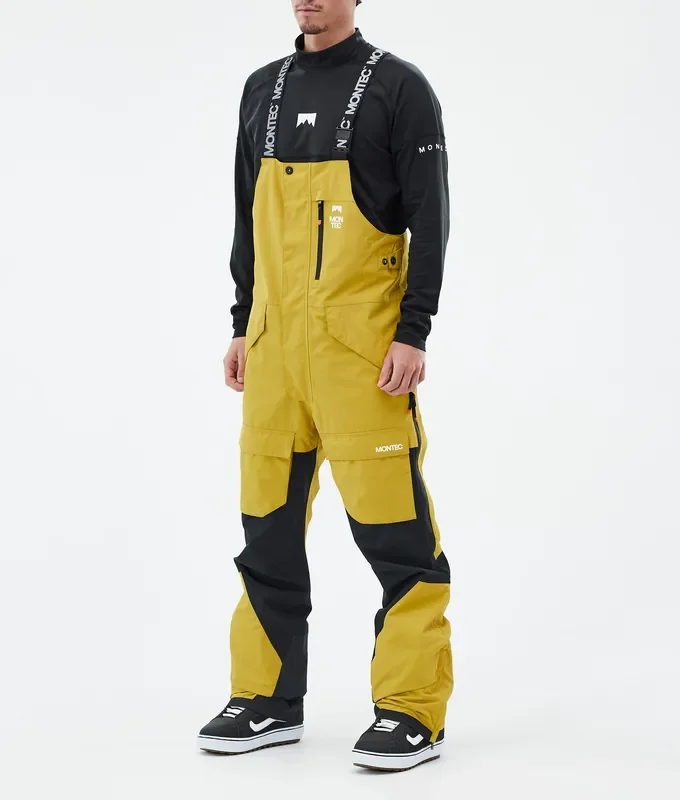 Quantité Limitée Montec Fawk Pantalon de Snowboard Homme Yellow/Black