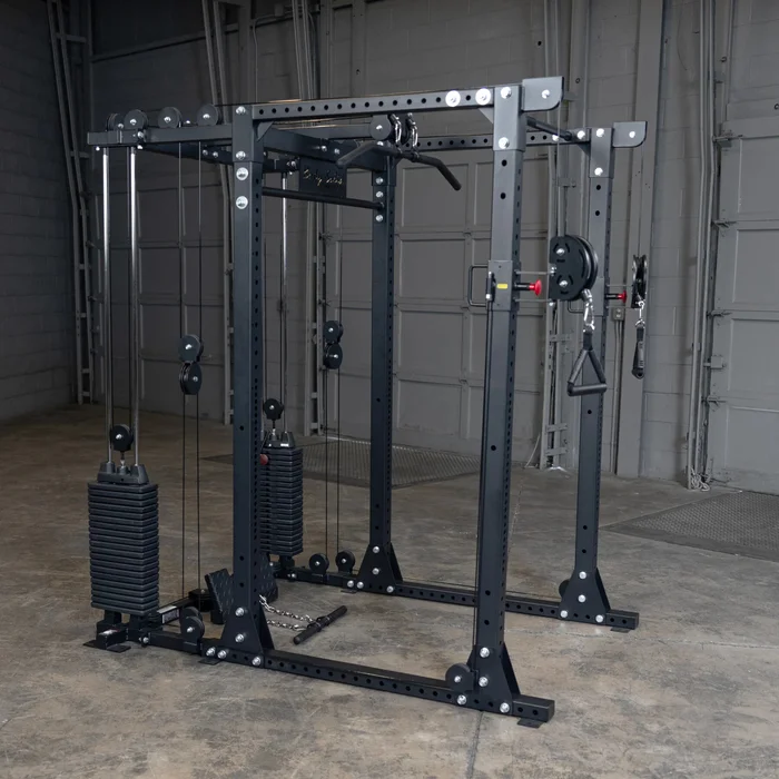Rack de musculation fonctionnel avec poids Body Solid GPR400 [Taille 195,6x188x205,7 cm]