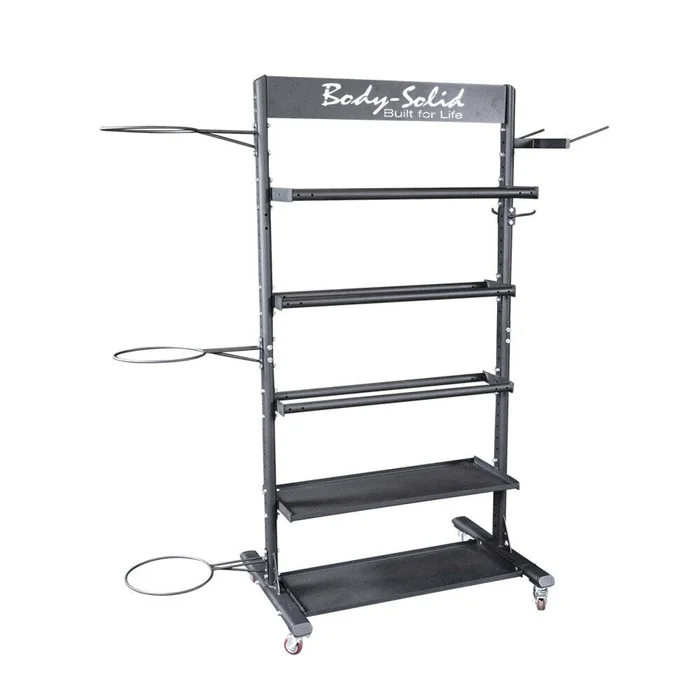 Rack de rangement multi-accessoires Body Solid [Taille 109×59 cm]