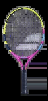 Raquette de Tennis Babolat Enfant Nadal 21 Jaune Orange Violet 2024 (Cordé)