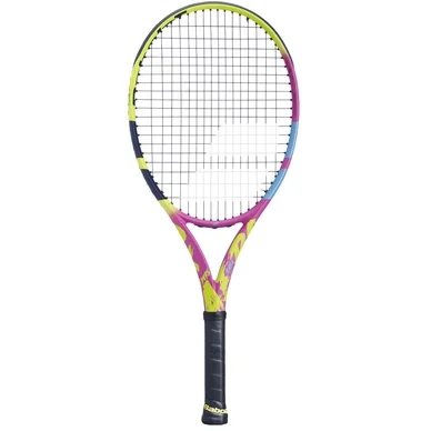 Raquette de Tennis Babolat Pure Aero Rafa 2024 Enfant 26 Yellow Pink Blue (Cordé)