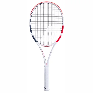 Raquette de Tennis Babolat Pure Strike 16/19 Blanche Rouge Noire 2020 (Non Cordée)