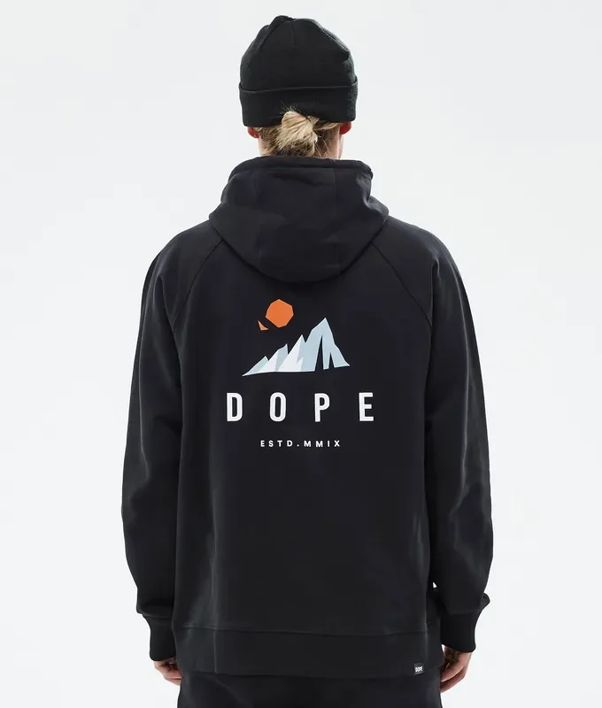 Réduction Dope Common Sweat à capuche Homme Ice Black