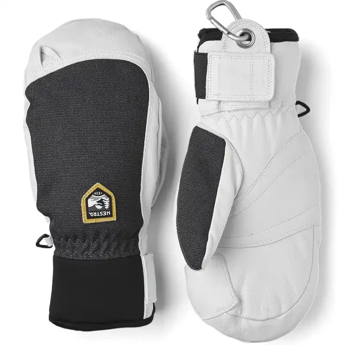 Réduction Hestra Army Leather Patrol, moufles de ski, gris foncé