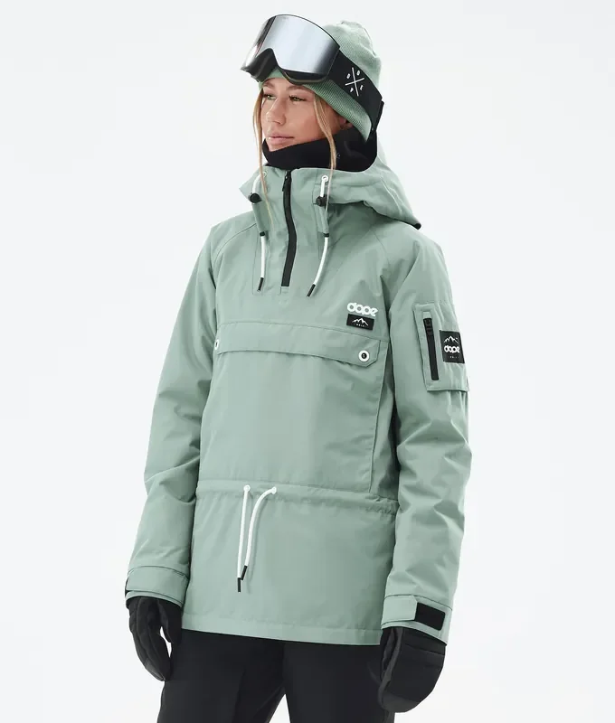 Retour Gratuit Dope Annok W Veste Snowboard Femme Faded Green