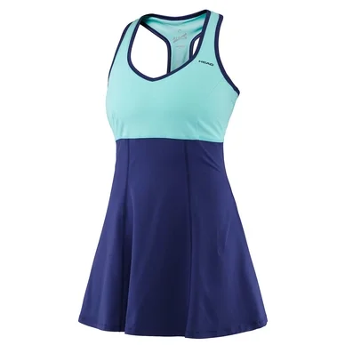 Robe de tennis HEAD Performance W Navy Turquoise