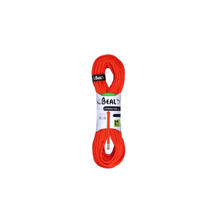 Satisfait Ou Remboursé Corde a simple et dynamique pour l&rsquo;escalade Karma 9.8mm en poupée de 60 m Béal