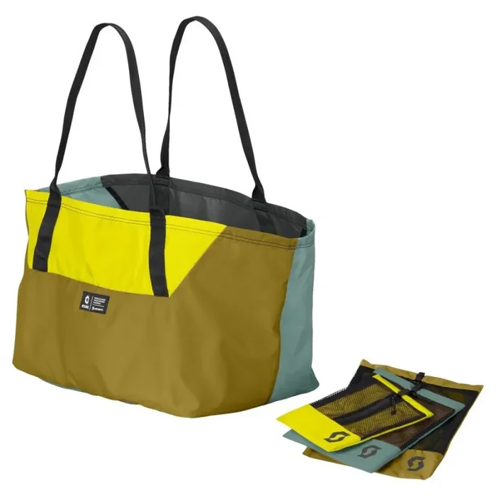Scott Hauler/Sleeves Remix Bag Gear, lot de 4, vert/jaune Fait Main