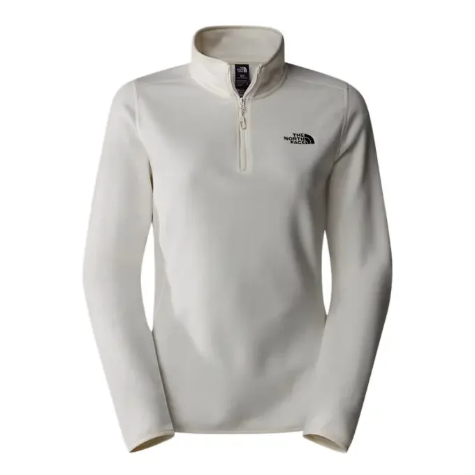 Seulement Aujourd’hui Sweat polaire à 1/4 de zip femme The North Face 100 Glacier – EU – White Dune-NPF