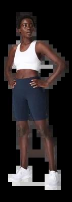 Short Sweaty Betty Femme Power 6&Prime; Biker Bleu Marine