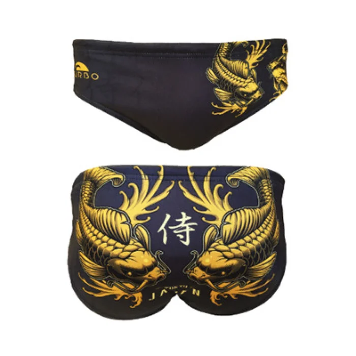 Slip de bain enfant Turbo Black- Carpa [Taille 2 ans]