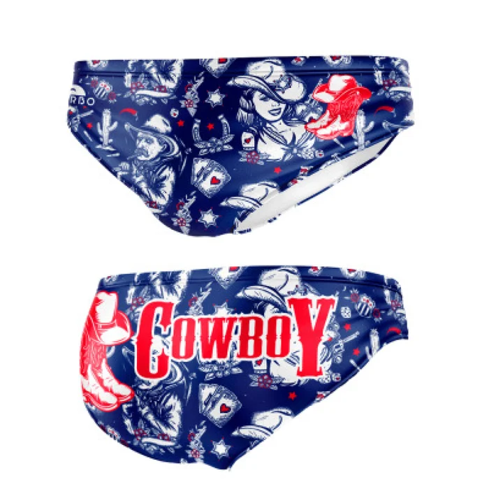 Slip de bain enfant Turbo Blue-cowboy [Taille 2 ans]