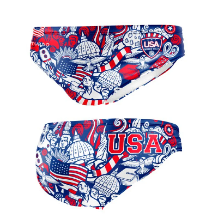 Slip de bain enfant Turbo Team Usa 2023 [Taille 2 ans]