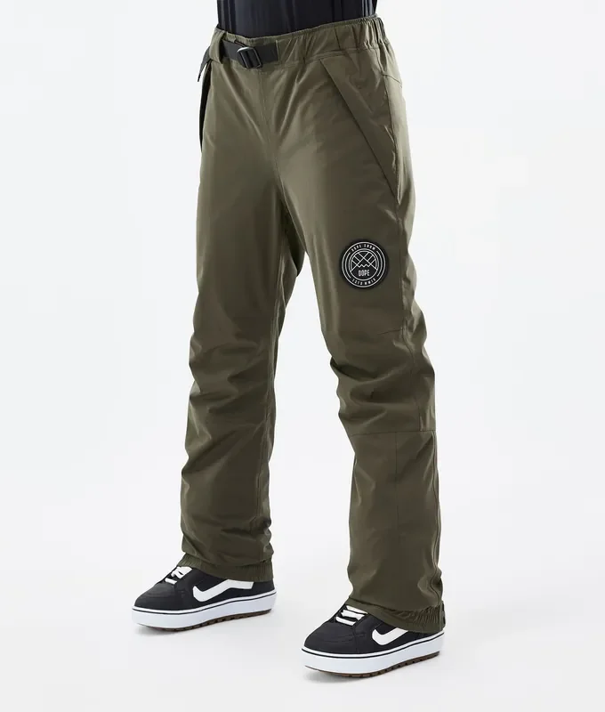 Solde Dope Blizzard W 22 Pantalon de Snowboard Femme Olive Green
