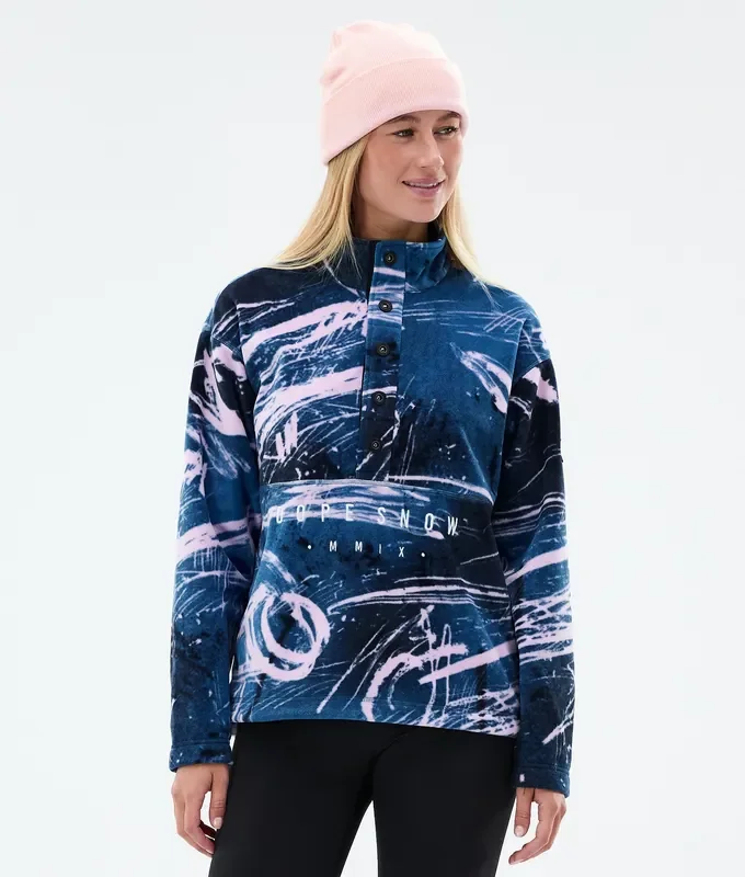 Solde Dope Comfy W Sweat Polaire Femme Carvings Pink