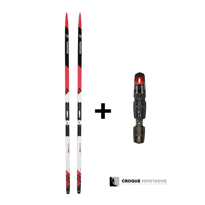 Solde Pack skis de fond R skin Delta Sport IFP + Fixation Rotteflela Classic Quicklock IFP Rossignol