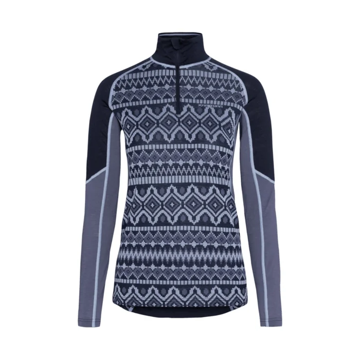 Sous maillot manches longues 1/2 zip femme Kari Traa Malia [Taille XS]