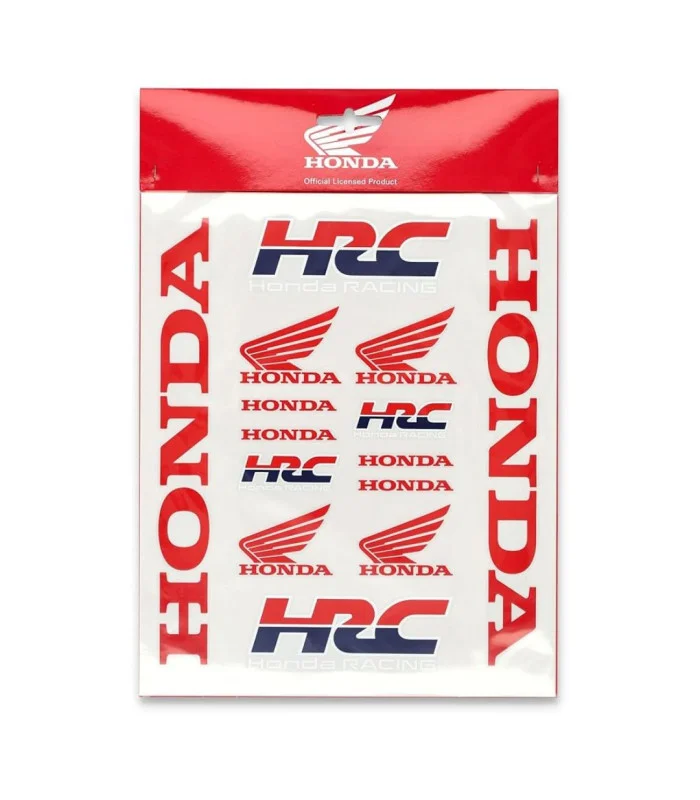 Stickers autocollants HRC Racing – Officiel Moto GP Bleu/Rouge