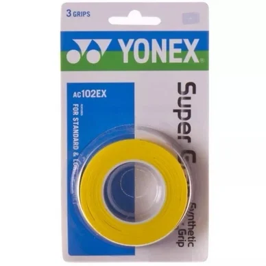Surgrip Yonex AC102EX Super Grap Fancy Jaune (3 unités)