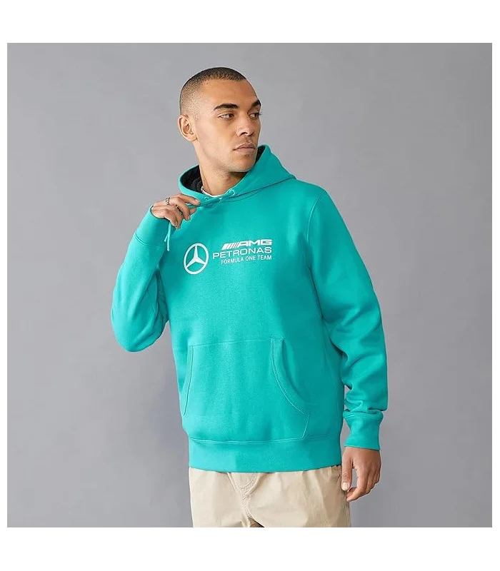 Sweat à capuche Mercedes AMG Petronas F1 Team – Ultra Teal