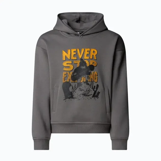 Sweat à capuche Oversize Garçon The North Face Graphic – Smoked Pearl Promotion