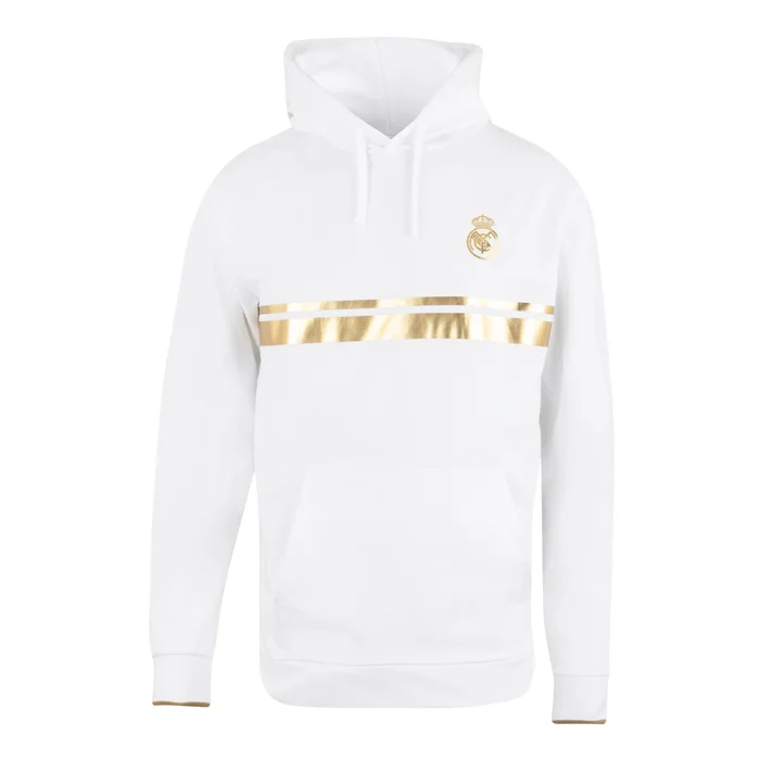 Sweat à capuche pour hommes White & Gold – Boutique Officiel Real Madrid CF
