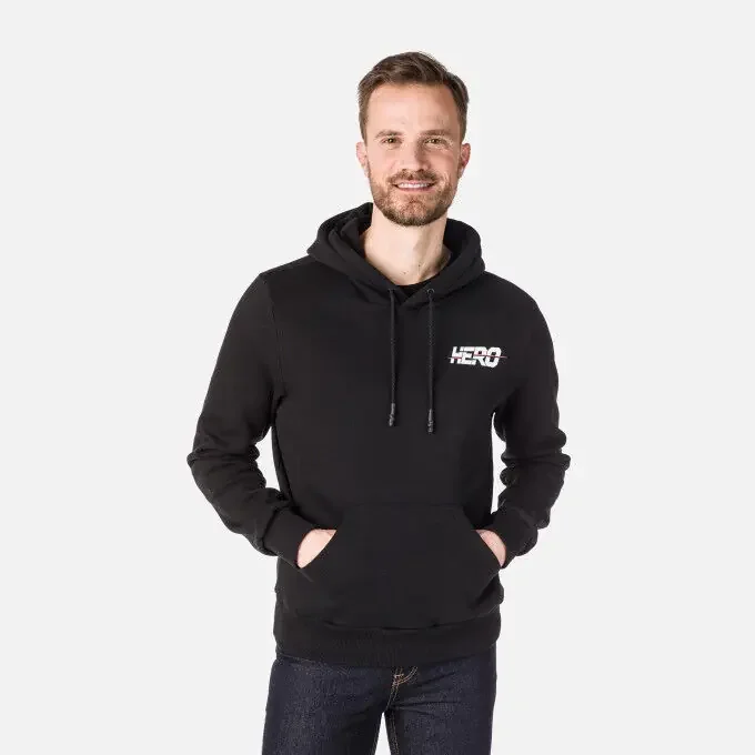 Sweat à capuche Rossignol Hero Logo sweatshirt Black Artisanat