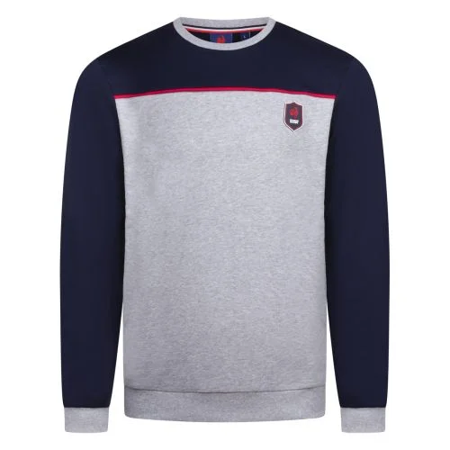 Sweat France Rugby Tricolore Gris/ Bleu Marine Homme