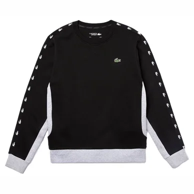 Sweat Lacoste Men SH4866 Black Silver Chine