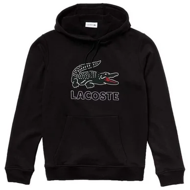 Sweat Lacoste Men SH6342 Hoodie Logo Black