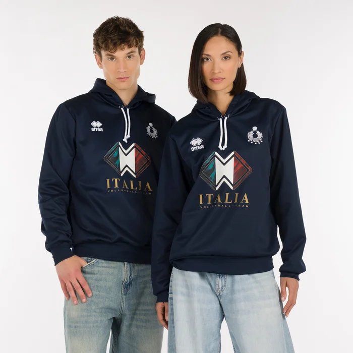 Sweat logo tricolore Bleu FIPAV