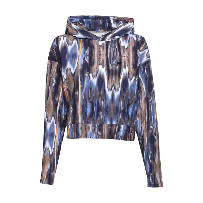 Sweatshirt à capuche crop femme Fila Ceyrat Aop