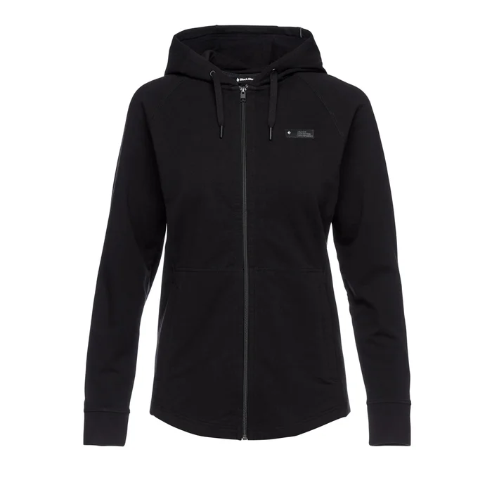 Sweatshirt à capuche femme Black Diamond Mountain Transparency FZ HDY