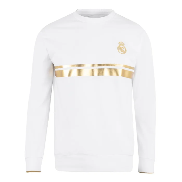 Sweatshirt Blanc & Or hommes – Boutique Officiel Real Madrid CF
