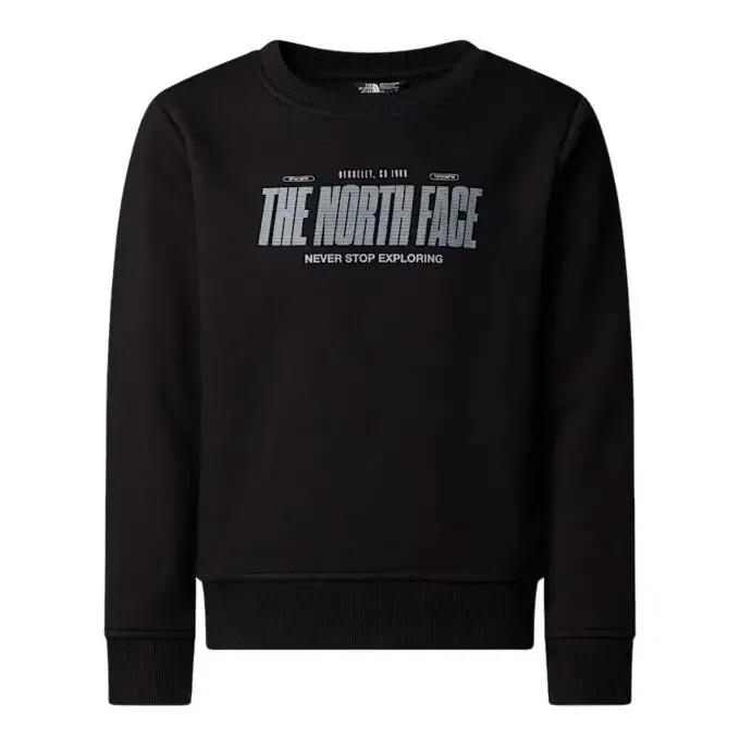 Sweatshirt Garçon The North Face Reflective Logo – TNF Black Bon Plan